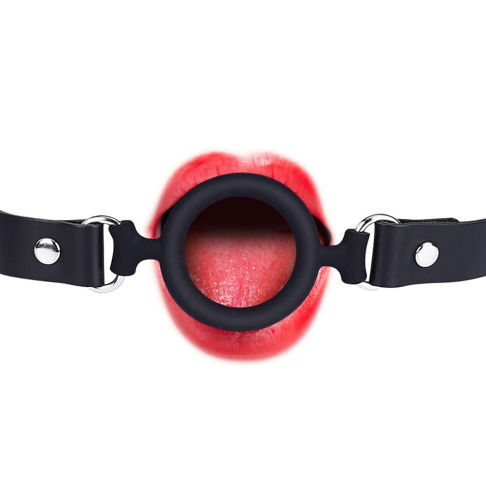 Premium | Mouth Gag Ball Gag | Food-Grade Silicone | Oral Restraint BDSM Bondage | Partner Play Adults