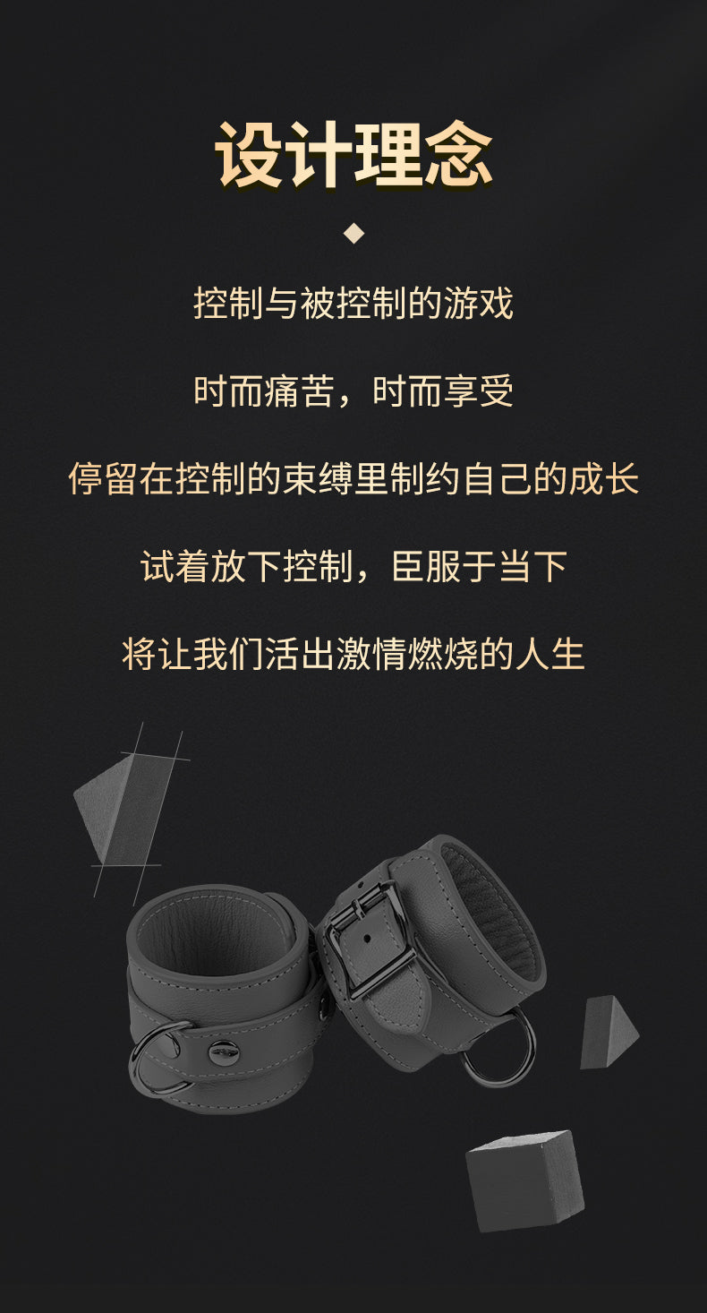 Premium Handcrafted Genuine Leather Handcuffs Bondage Wrist Restraints | BDSM Impact Play Partner Couples Accessories