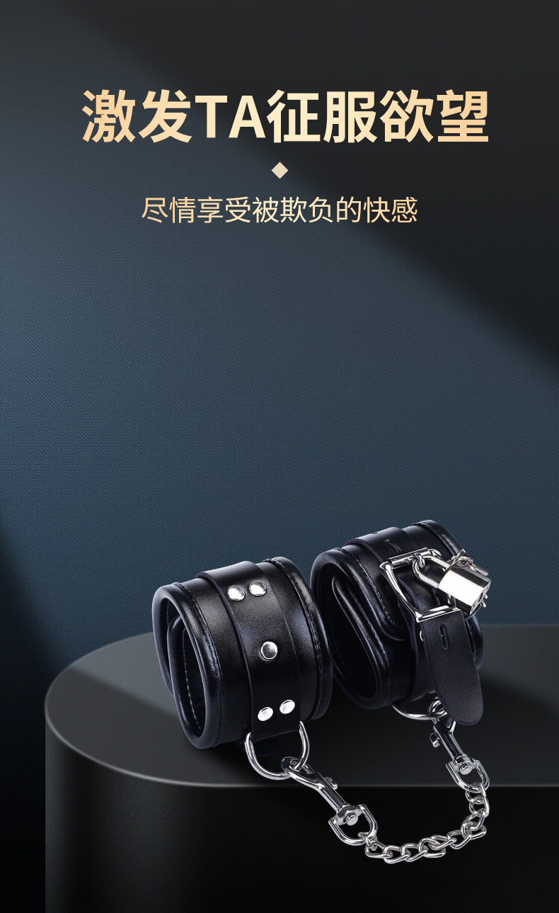 Premium Handcrafted Genuine Leather Handcuffs Bondage Wrist Restraints | BDSM Impact Play Partner Couples Accessories