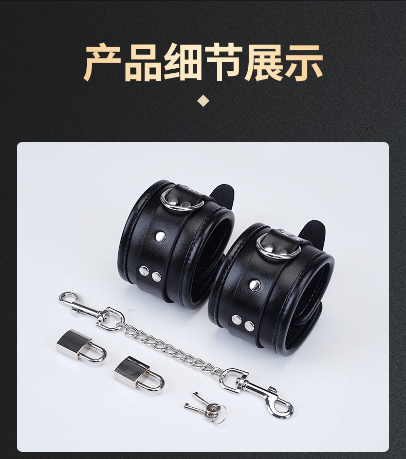 Premium Handcrafted Genuine Leather Handcuffs Bondage Wrist Restraints | BDSM Impact Play Partner Couples Accessories