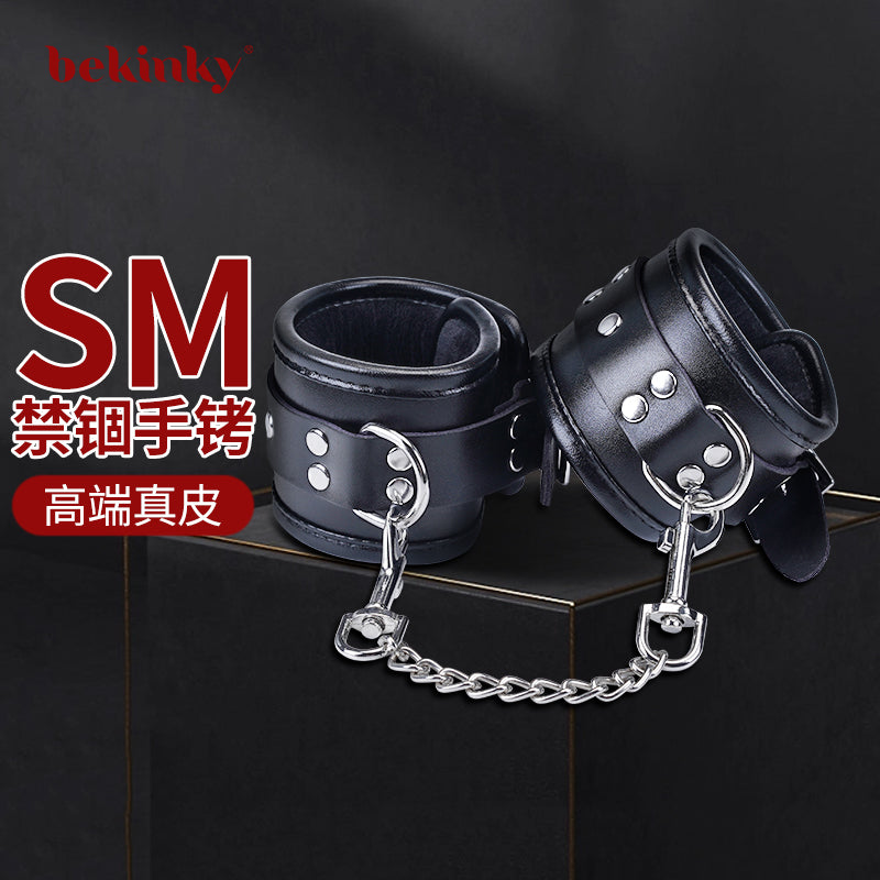Premium Handcrafted Genuine Leather Handcuffs Bondage Wrist Restraints | BDSM Impact Play Partner Couples Accessories