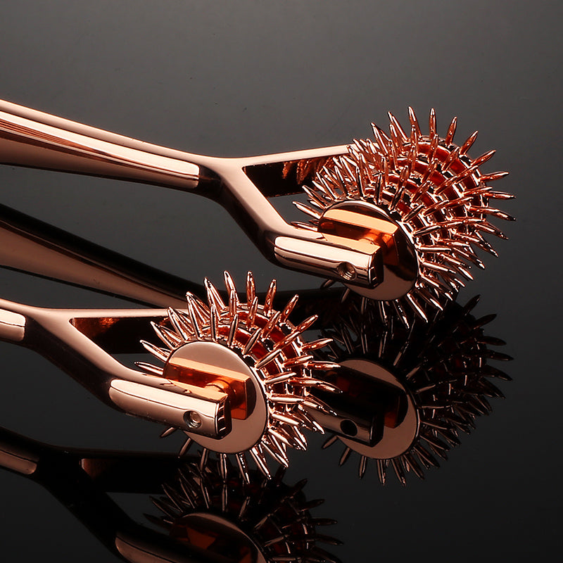 Premium Handcrafted Stainless Steel Triple Roller Nipple Clamps | BDSM Body Temperature Sensation Advanced Beginners