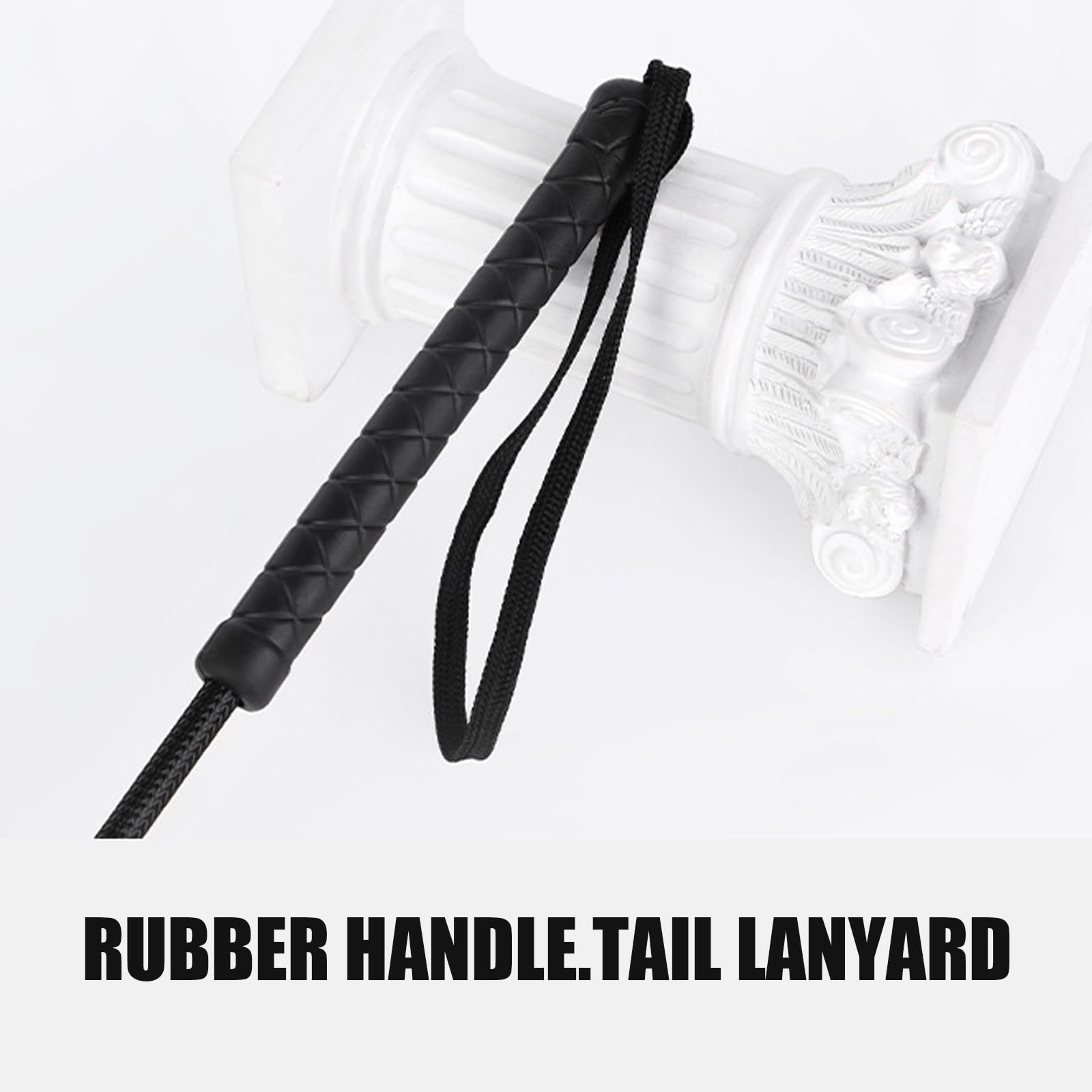 Genuine Leather Horse Whip - 54cm/21.26 Inch for Equestrian Training & Riding Accessories