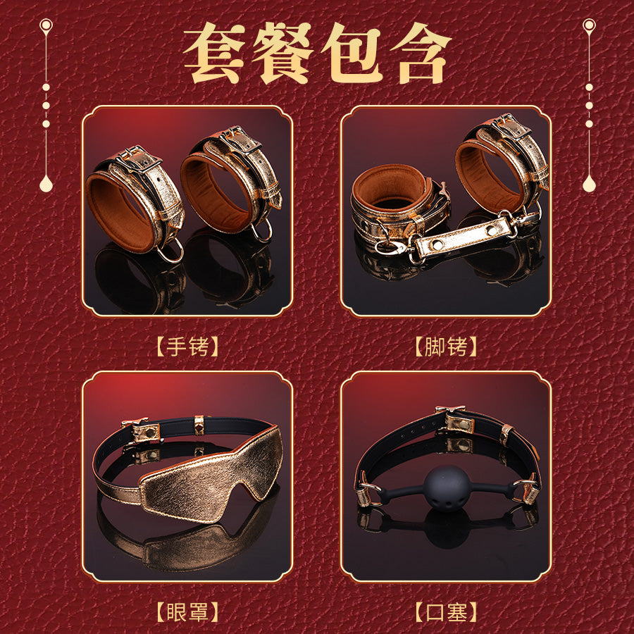 Luxury Handcrafted 11-Piece Genuine Leather BDSM Bondage Kit | Complete Restraint Set Gift Couples Beginners