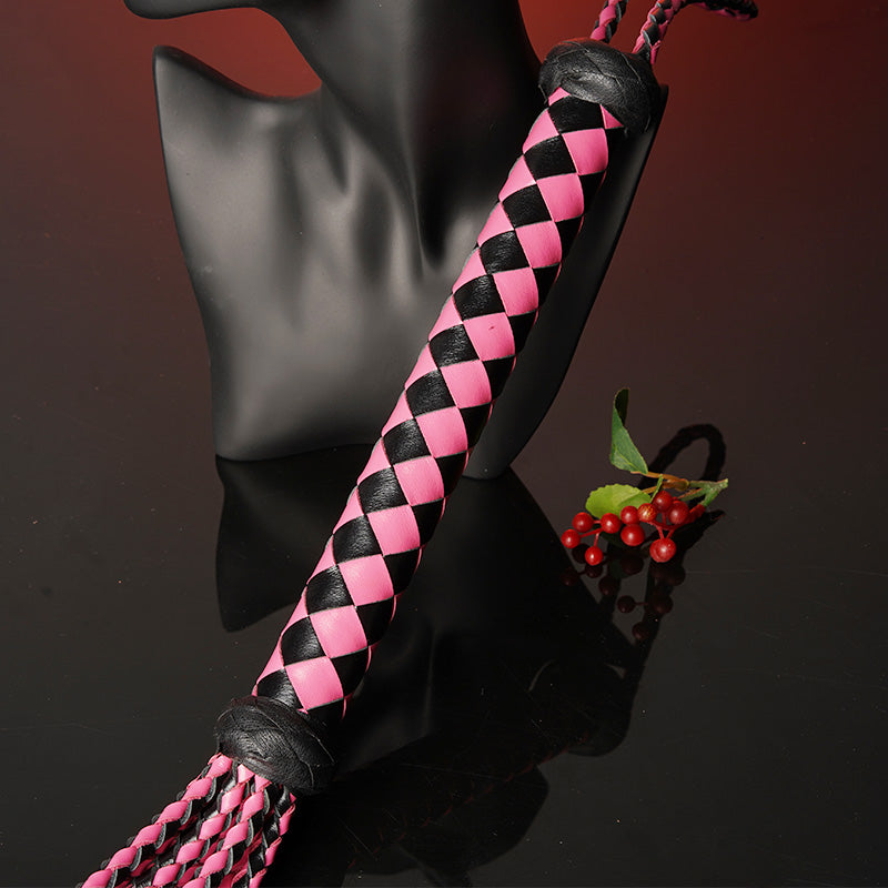Premium | Cat-O-Nine-Tails Flogger Whip | Genuine Cowhide Leather | BDSM Impact Play | Adult Couples Beginners