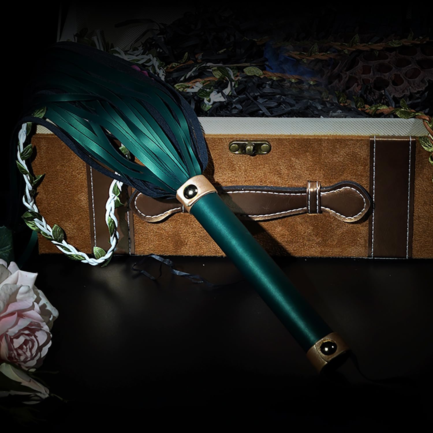 Premium | Cat-O-Nine-Tails Flogger Whip | Genuine Cowhide Leather | BDSM Impact Play | Adult Couples Beginners