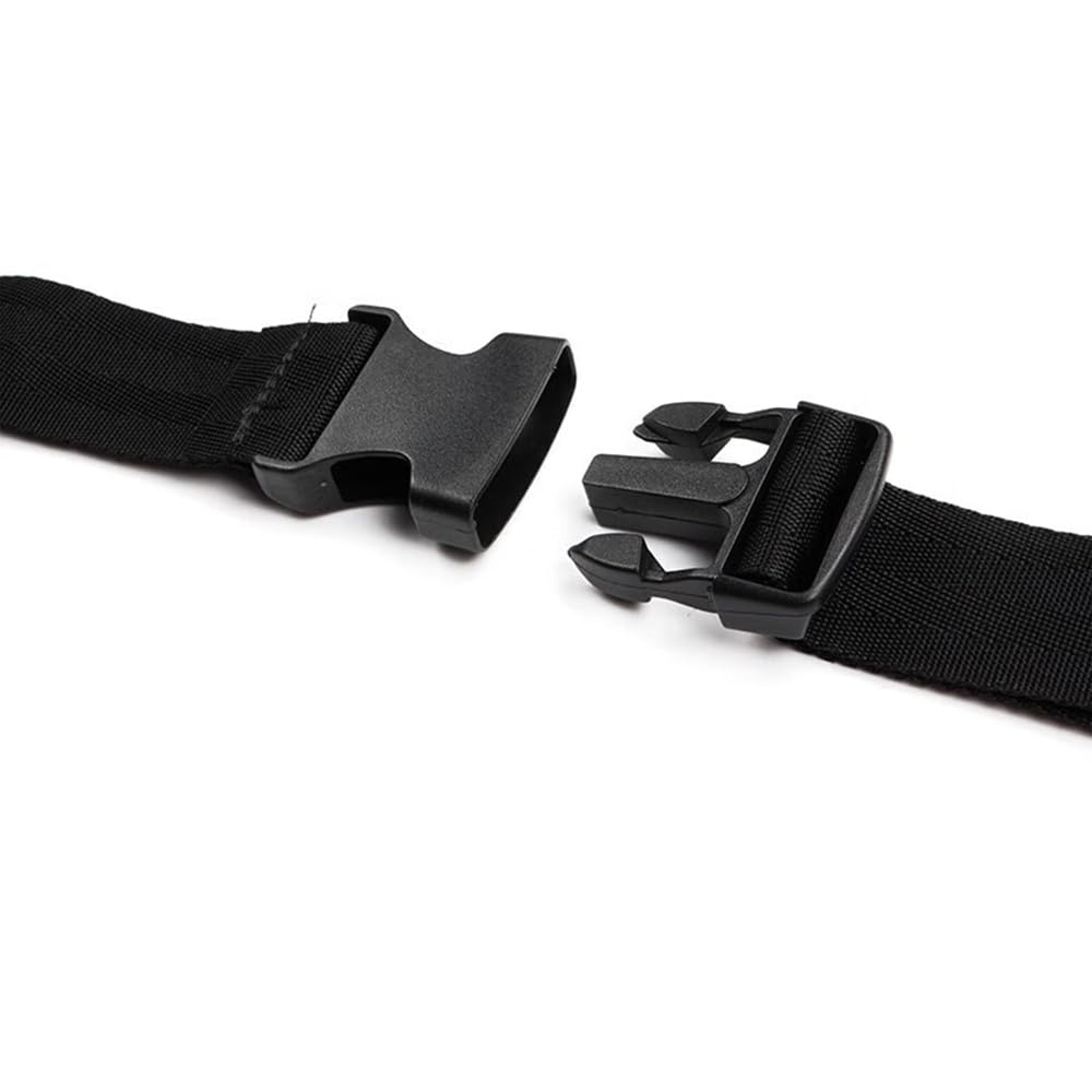Ultimate 7-Size Securing Straps Kit - Instantly Lock Tools, Luggage & Camping Equipment - Anti-Slip Buckles, Reinforced Nylon (Black)