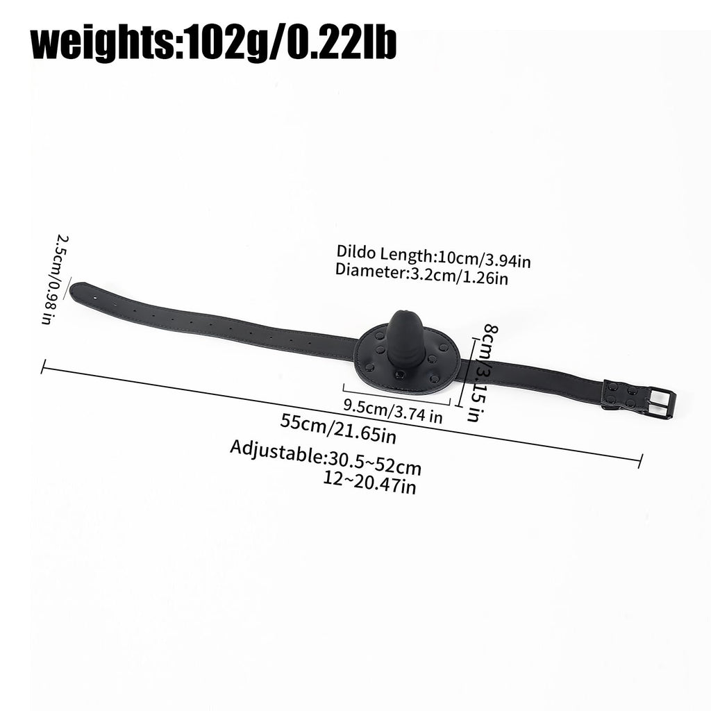 Premium | Mouth Gag Ball Gag | Food-Grade Silicone | Oral Restraint BDSM Bondage | Partner Play Adults