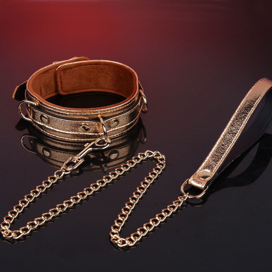 Luxury Handcrafted 11-Piece Genuine Leather BDSM Bondage Kit | Complete Restraint Set Gift Couples Beginners