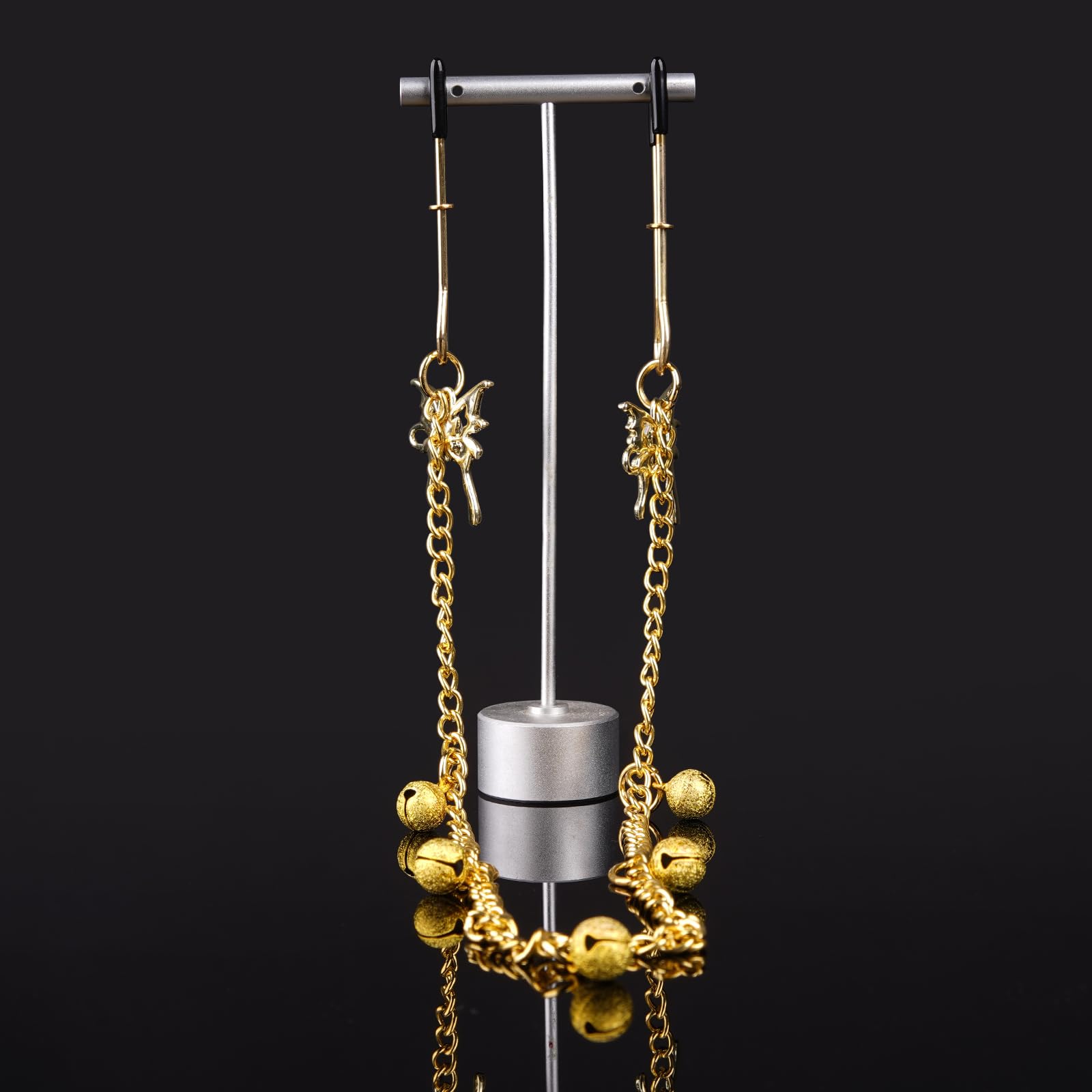 Premium | Nipple Clamps Body Clamps Chain | Stainless Steel Metal | Temperature Sensation Body Play | Advanced Users Beginners