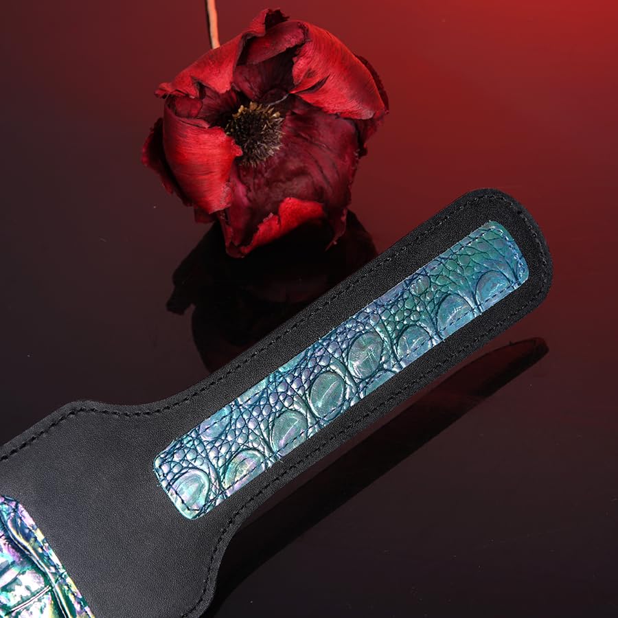Premium | Spanking Paddle Leather Impact | Genuine Cowhide Leather | BDSM Discipline Spanking | Couples Foreplay Tools