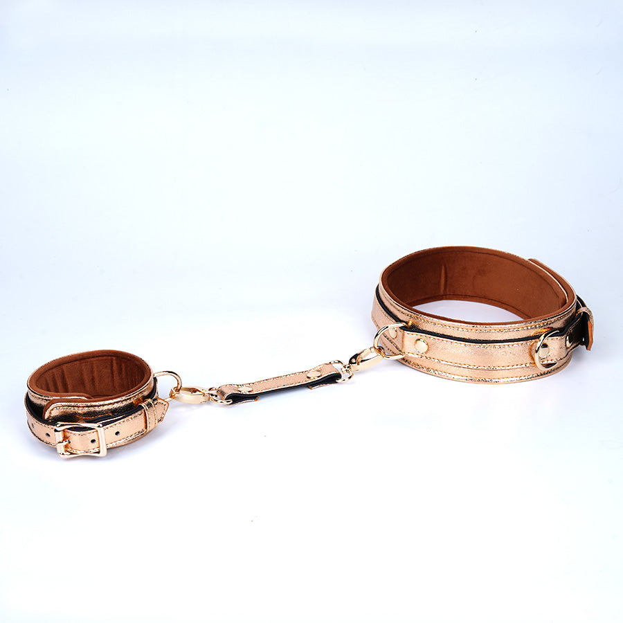 Luxury Handcrafted 11-Piece Genuine Leather BDSM Bondage Kit | Complete Restraint Set Gift Couples Beginners