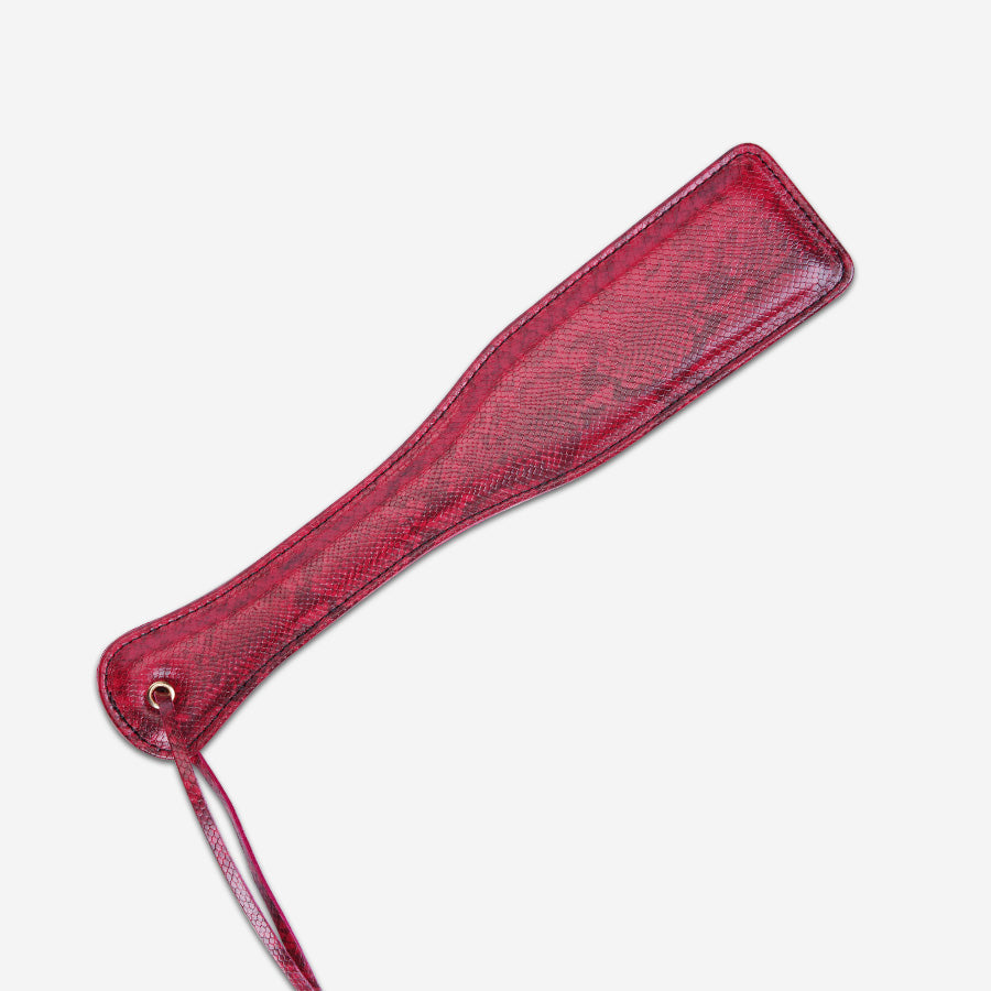 Luxury Handcrafted 11-Piece Genuine Leather BDSM Bondage Kit | Burgundy Snake Pattern Complete Set Couples Gift