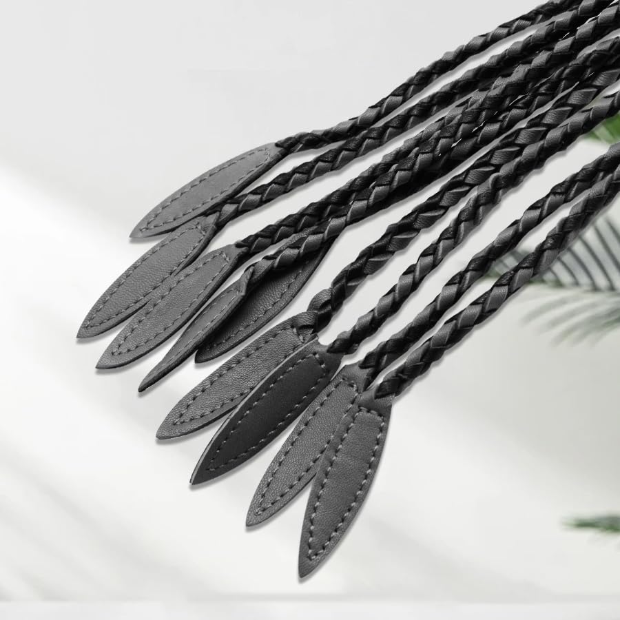 Premium | Cat-O-Nine-Tails Flogger Whip | Genuine Cowhide Leather | BDSM Impact Play | Adult Couples Beginners