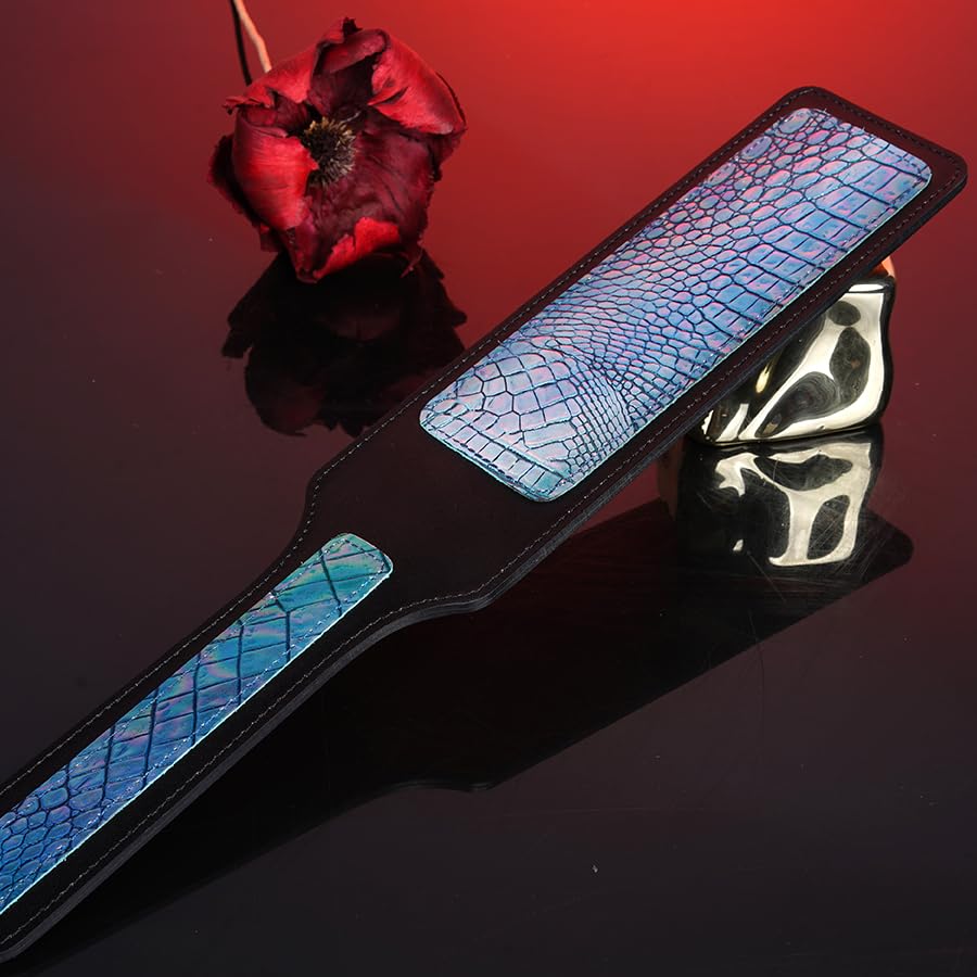 Premium | Spanking Paddle Leather Impact | Genuine Cowhide Leather | BDSM Discipline Spanking | Couples Foreplay Tools