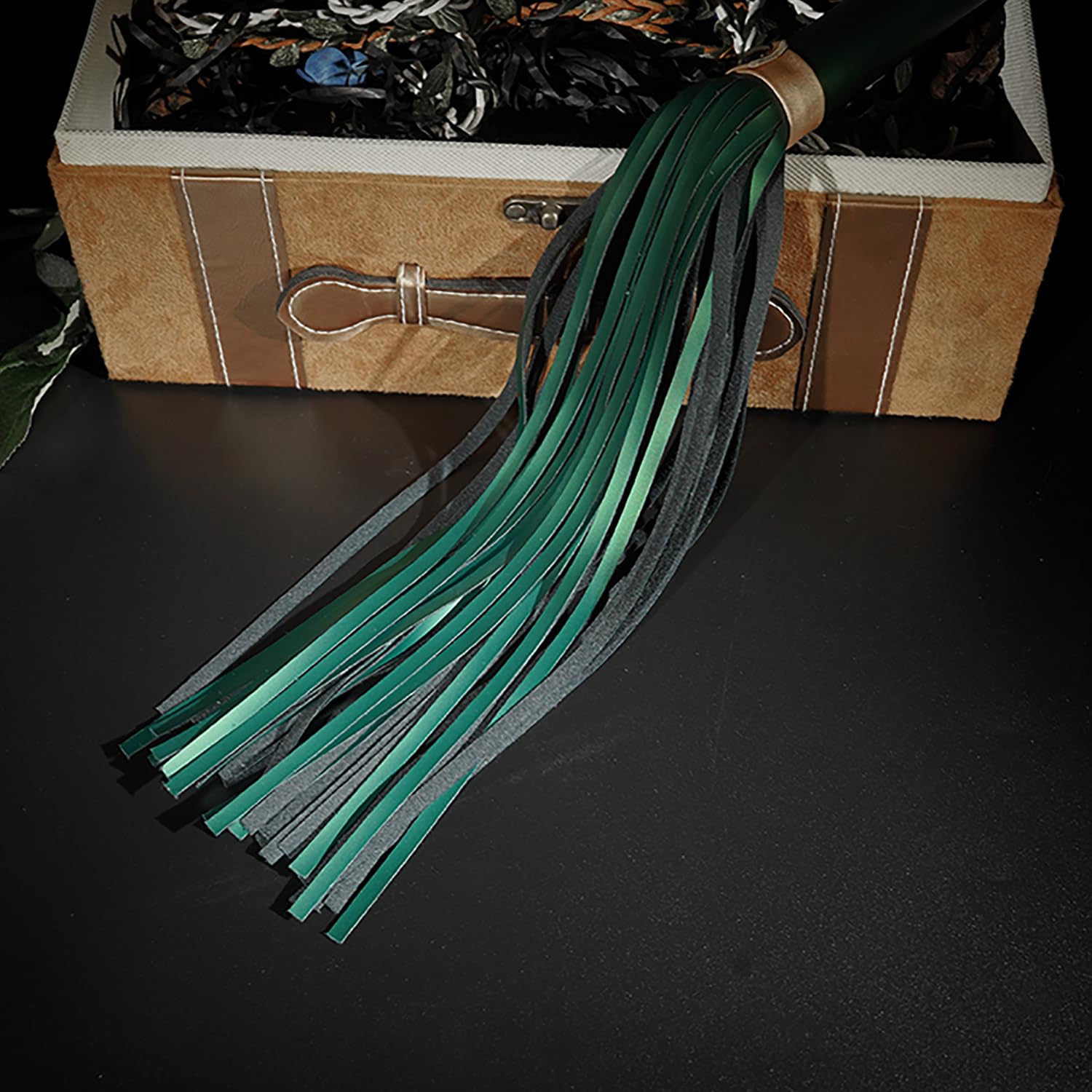Premium | Cat-O-Nine-Tails Flogger Whip | Genuine Cowhide Leather | BDSM Impact Play | Adult Couples Beginners