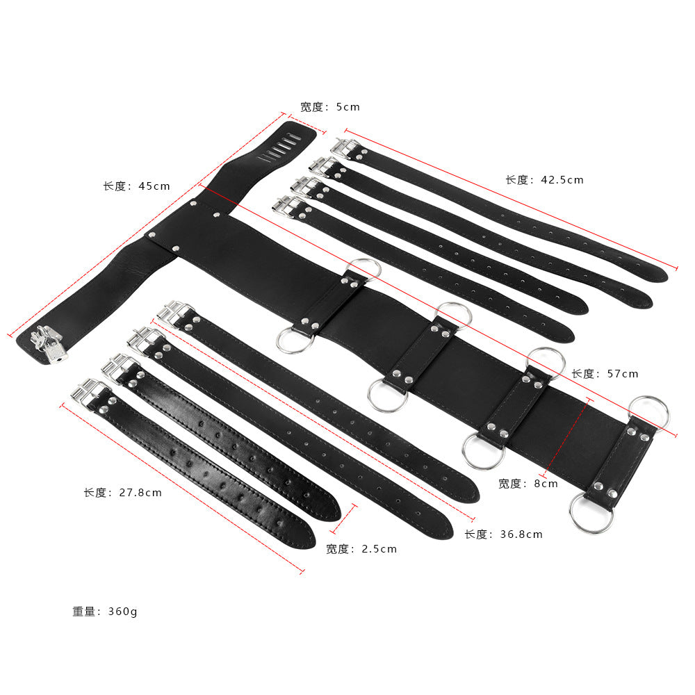 Sexy SM Bondage Leather Clothes | Women's Foreplay Intimate Apparel Alternative Restraint Adult Costume